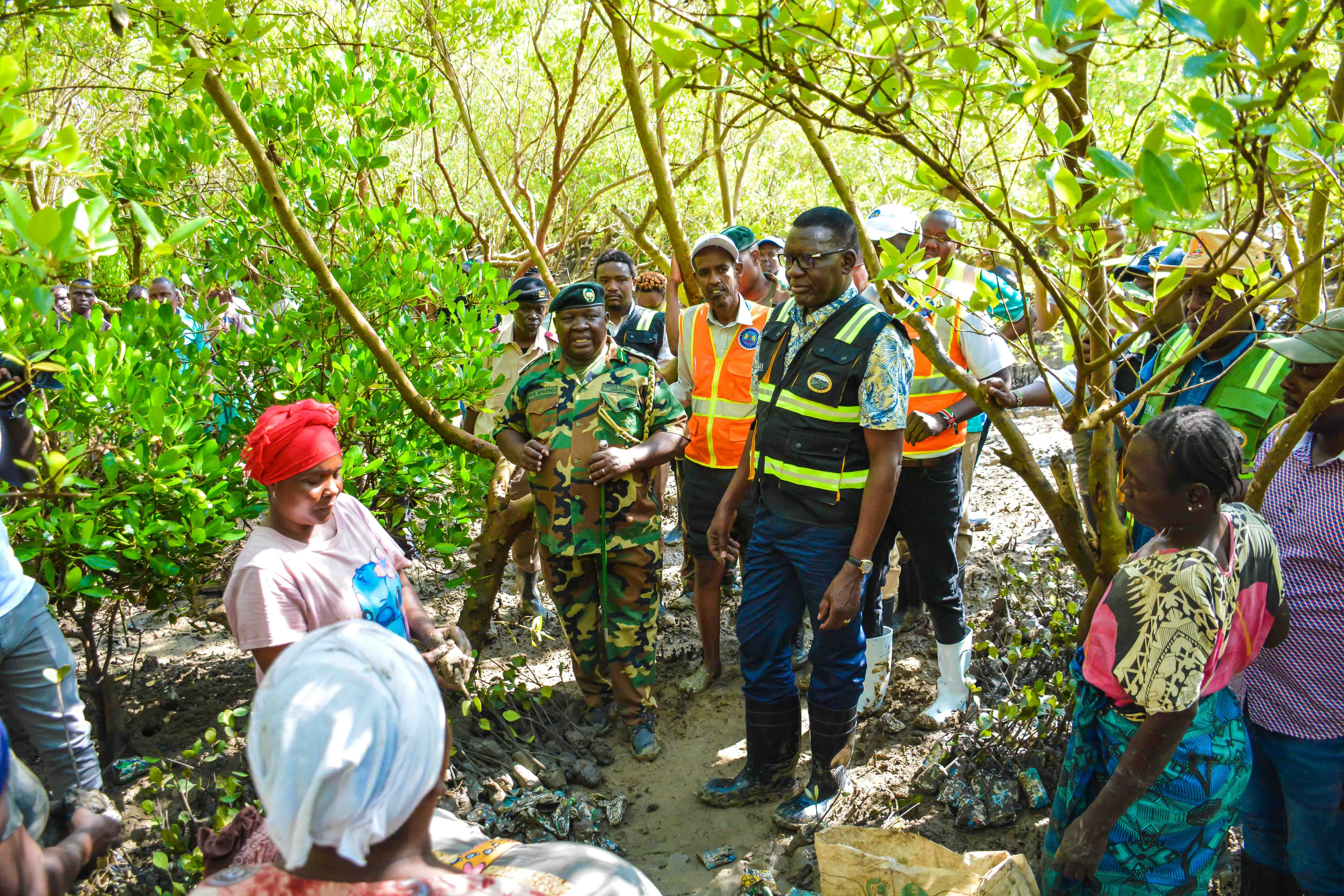 Cabinet Secretary Leads Tree Growing Exercise at Dongo Kundu Creek, Kwale County