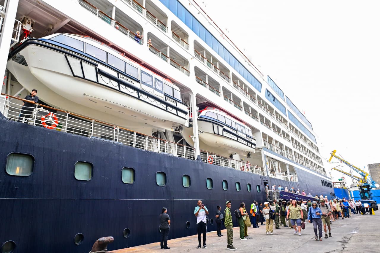 2026 Cruise Ship Tourism on the rise as MV Azamara Docks at Mombasa Port.