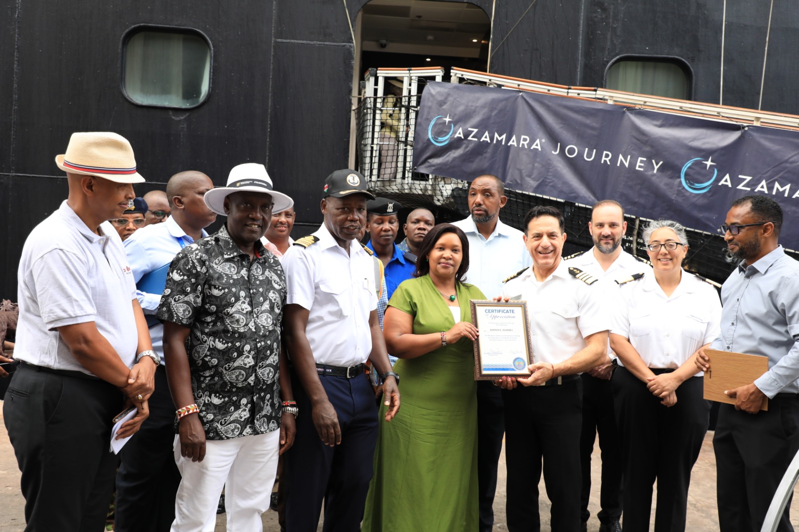 2026 Cruise Ship Tourism on the rise as MV Azamara Docks at Mombasa Port.