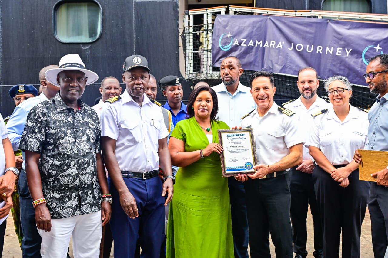 2026 Cruise Ship Tourism on the rise as MV Azamara Docks at Mombasa Port.