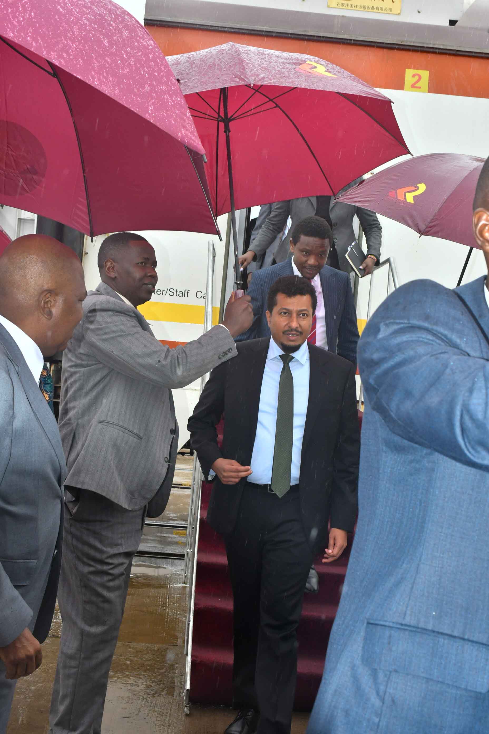 Royal Couple King and Queen of the Netherlands tour the Naivasha Inland Container Depot