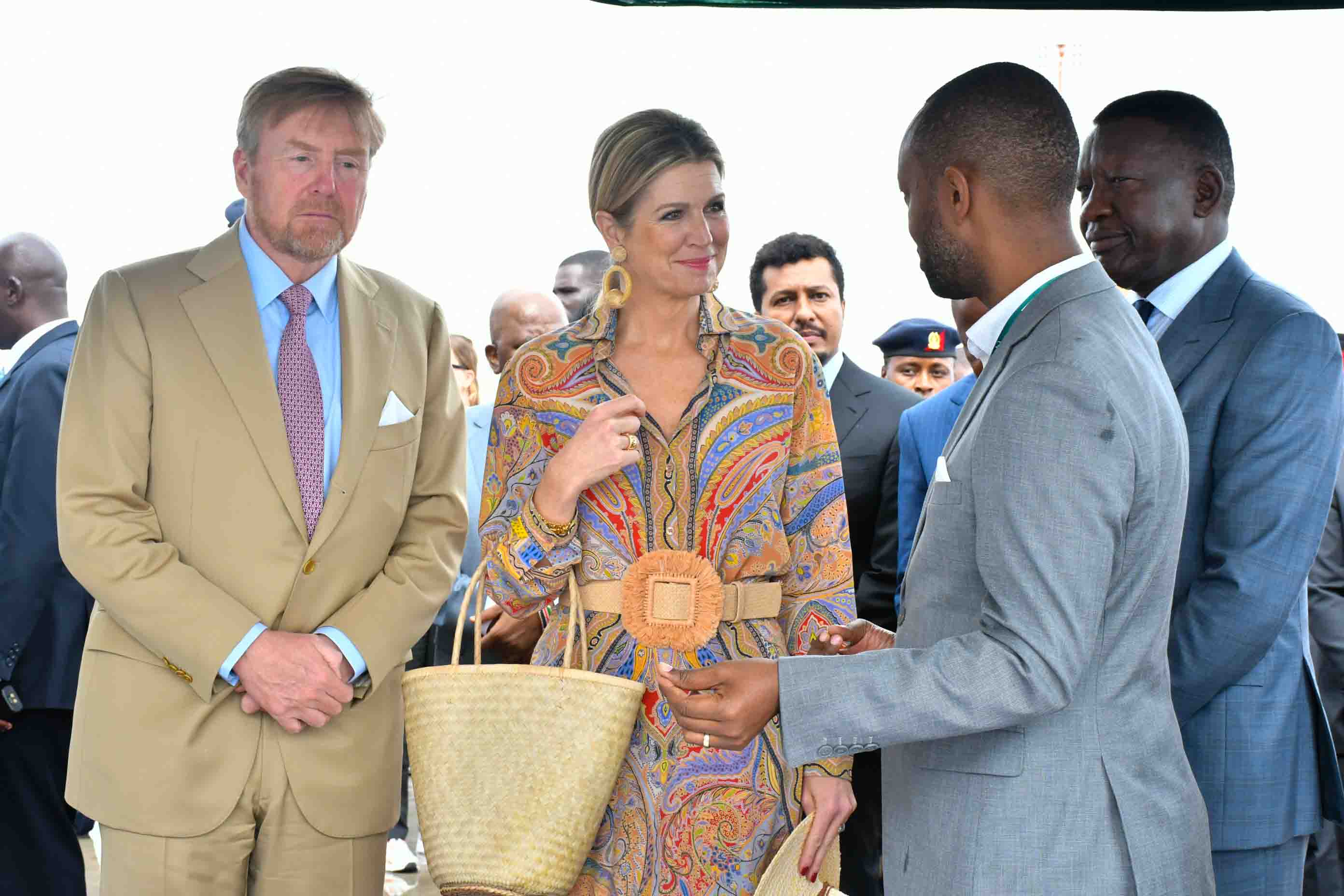Royal Couple King and Queen of the Netherlands tour the Naivasha Inland Container Depot
