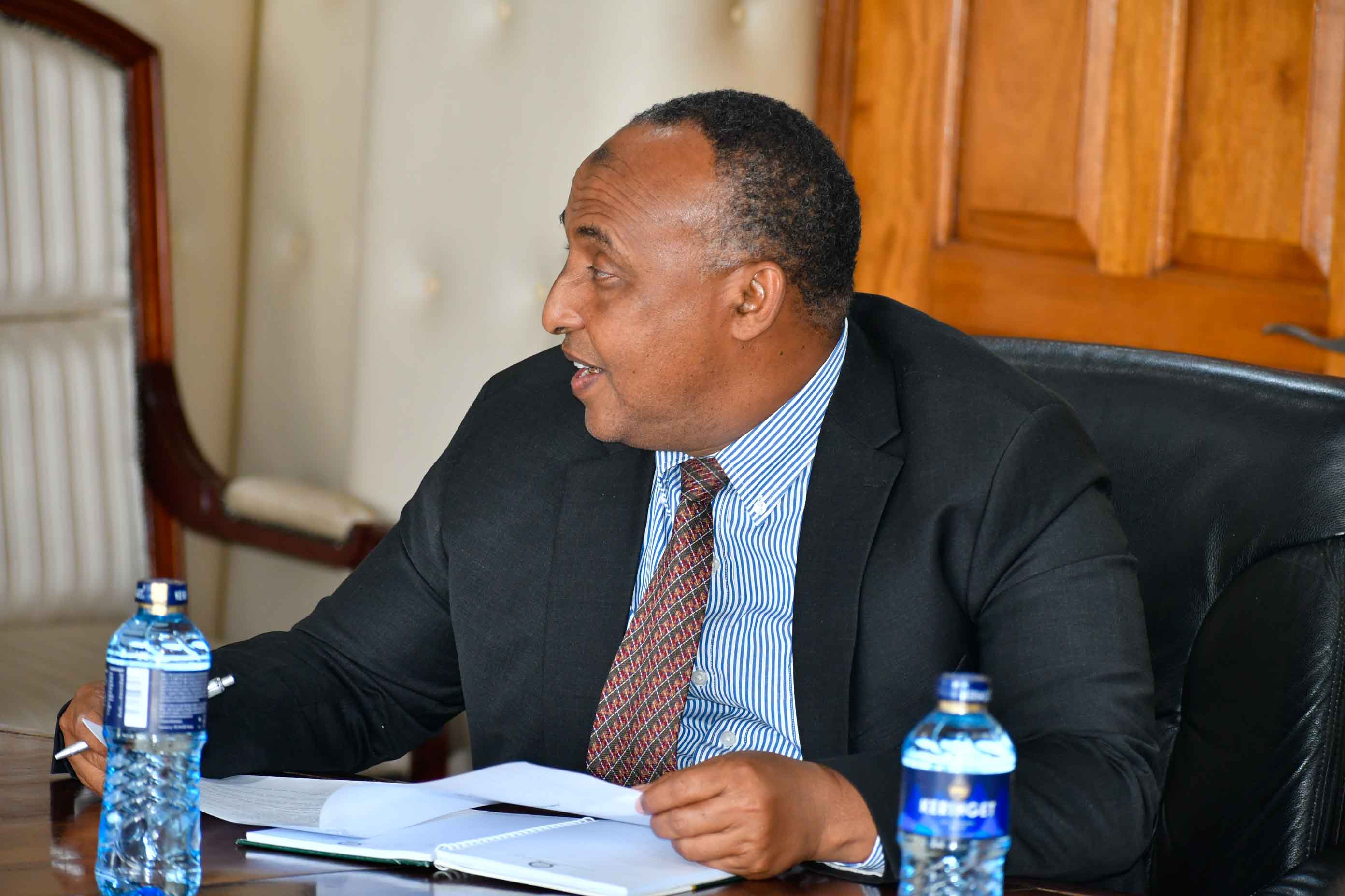 PS Teresia Mbaika Pays Courtesy Call to PS Mohamed Daghar