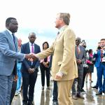 Royal Couple King and Queen of the Netherlands tour the Naivasha Inland Container Depot